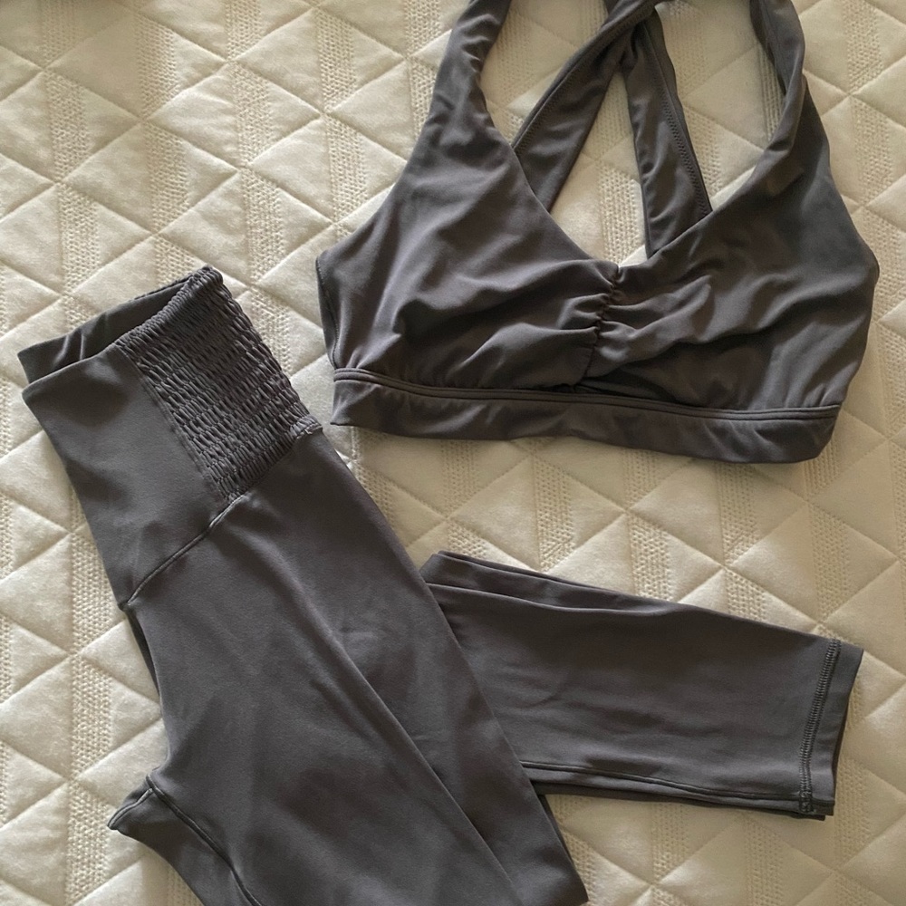 Aerie/OFFLINE Grey workout set
